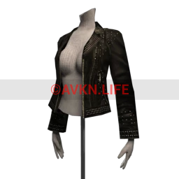 Black Punk Leather Jacket