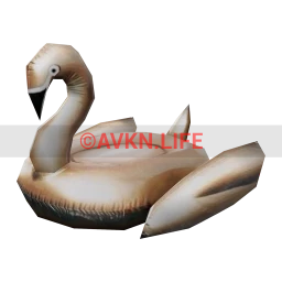 Inflatable Gold Swan