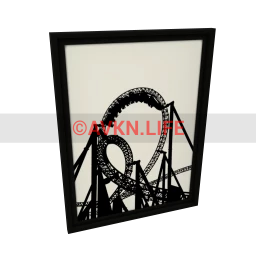 Framed Rollercoaster Print