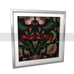 Emerald Sky Carnation Paisley Wall Art