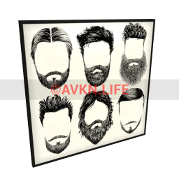 Facial Hair Wall Art