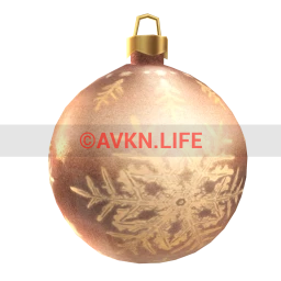 Giant Outdoor Christmas Bauble - Rose Gold