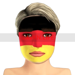 German Flag Facepaint