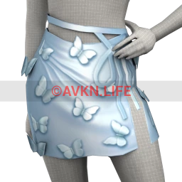 Mahiki Gentle Flutter Skirt (Blue)