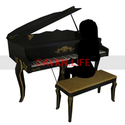 Baroque Marais Grand Piano - Dark - Interactive