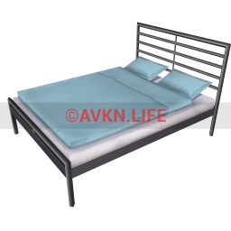 Cool Blue Double Bed