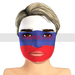 Russian Flag Facepaint