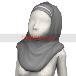 Simple Headscarf (Grey)