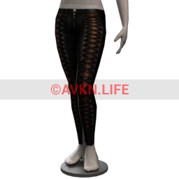 Delirious Squid Laced Up Leather Leggings