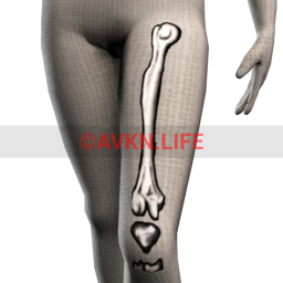 Bone Chilling Leg Tattoo