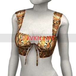 Cloud Nine Tiger Snake Crop Top