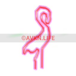 Neon Flamingo Light