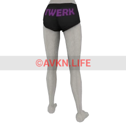 Front Row Twerk Booty Shorts - Purple