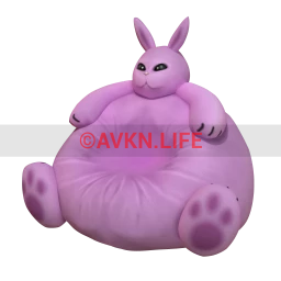 Big Bunny Bean Bag (Pink)