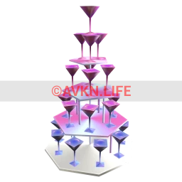 Regency Rose Glass Tower