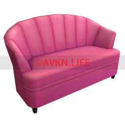 Mademoiselle Two Seat Sofa - Pink