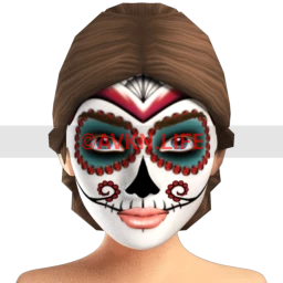 Flawless Ruby Widow Facepaint