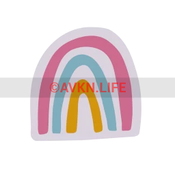 Minimalist Rainbow Sticker