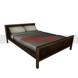 Essential Double Bed - Dark Oak