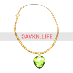 Prysm Lunarheart Necklace (Peridot)