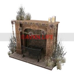 Amour Overgrown Fireplace