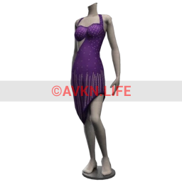 Latin Fiesta Passionate Purple Dress