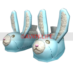 Easter Bunny Slippers (Blue)