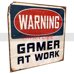 "Gamer At Work" Poster