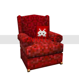 Pixel Invasion Armchair - Red