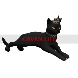 Crowned Cat - Black