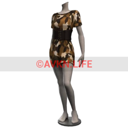 Drop Science Camo Queen Belted Dress