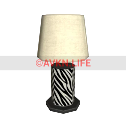 Zebra Print Lamp