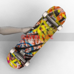 Decked Out Skateboard - Graffiti