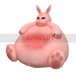 Big Bunny Bean Bag (Orange)