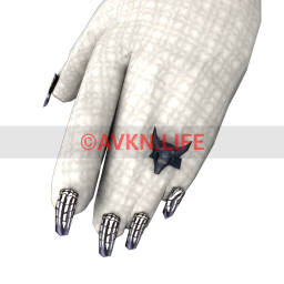 Flawless Skeletal Nails & Ring Set