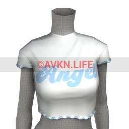 Cloud Nine Flying Angel  Crop Top (White)