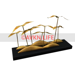 Luxe Golden Shoots Sculpture 