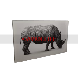 Black Rhinoceros Wall Art