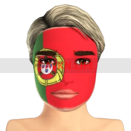 Portuguese Flag Facepaint