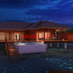 Maldives Villa - Night