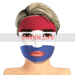 Netherlands Flag Facepaint