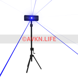 Party Laser Standing Light - Electric Blue