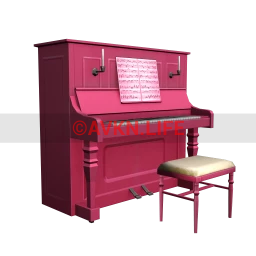 Verschieden Vintage Piano - Pink