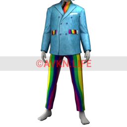 La Haute Couture Rainbow Sky Suit
