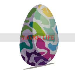 Marbled Easter Egg Sticker