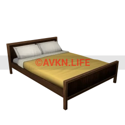 Essential Double Bed - Chestnut