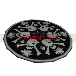 Cosmos Skeleton Circle Rug