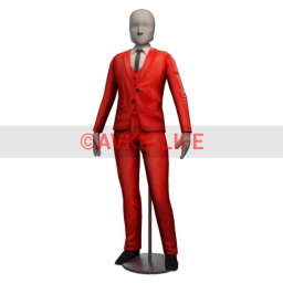 Crimson Flame Modernism Suit