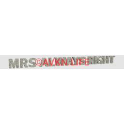 Mrs Always Right Sign