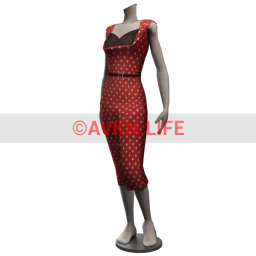 Dolly Bop Red Polka Dots Wiggle Dress